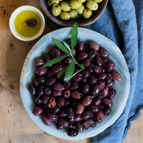 Græske Kalamata Oliven, 1000 gram, økologiske