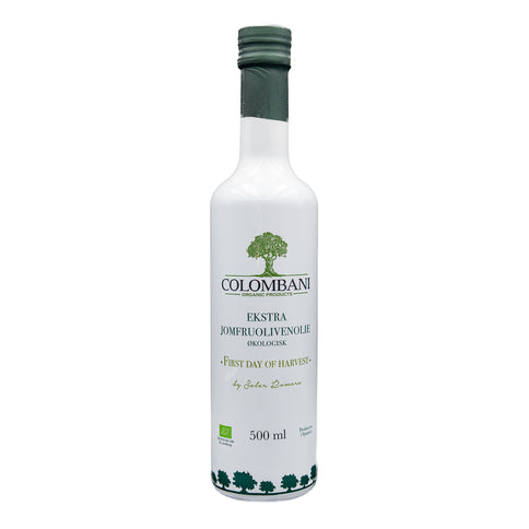 Olivenolie, 500 ml, økologisk, “First day of harvest”, koldpresset ekstra jomfru