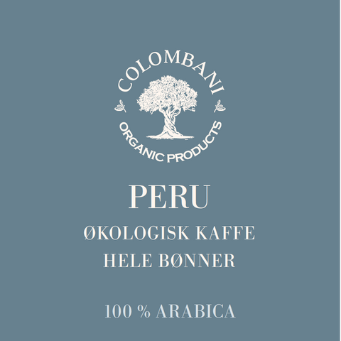 Peru, hele kaffebønner, mellemristet, 1 kg, økologisk