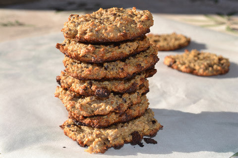 Quinoa cookies med peanutbutter og chokolade