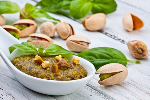 Pistaciepesto med økologiske pistacienødder