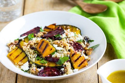 Quinoasalat med rødbede, græskar og økologisk quinoa