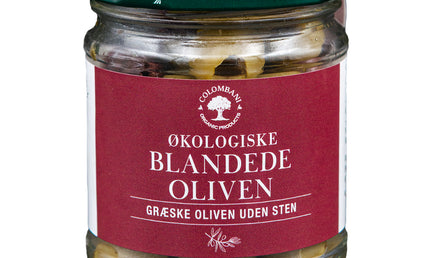 Blandede græske oliven, 100 gram, økologiske