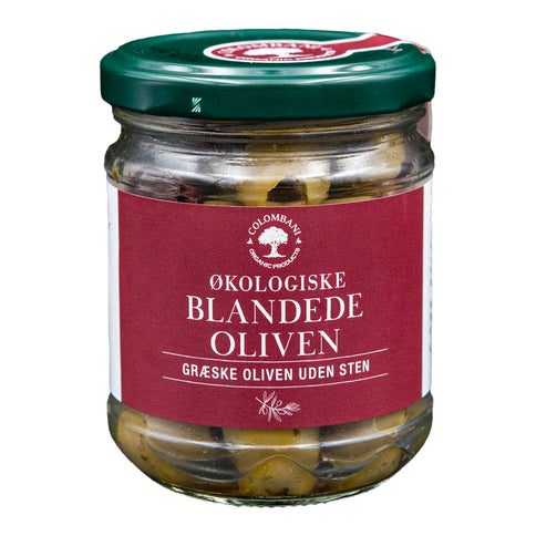 Blandede græske oliven, 100 gram, økologiske