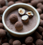 Hasselnødder med chokolade og kakao, 250 gram, økologisk
