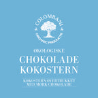 Kokostern med mørk chokolade, 250 gram, økologisk