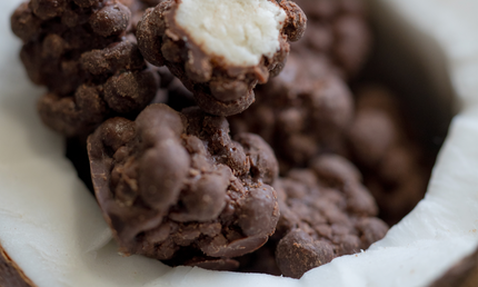Kokostern med mørk chokolade, 250 gram, økologisk