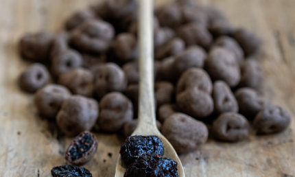 Tranebær med chokolade og rålakrids, 250 gram, økologisk
