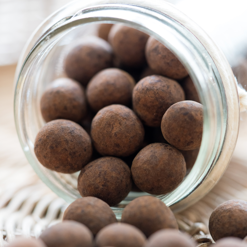 Hasselnødder med chokolade og kakao, 250 gram, økologisk