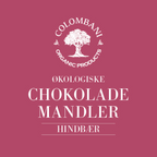 Mandler med chokolade og hindbær, 250 gram, økologisk