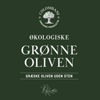 Græske Grønne Oliven, 1000 gram, økologiske