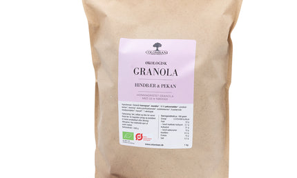 Granola, 1 kg, økologisk (Hindbær & Pekan)