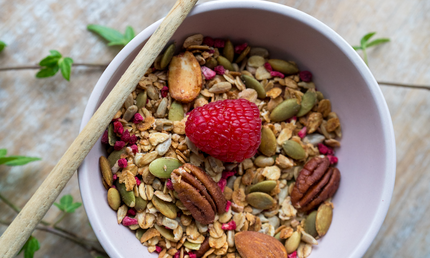 Granola, 1 kg, økologisk (Hindbær & Pekan)