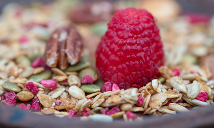 Granola, 1 kg, økologisk (Hindbær & Pekan)