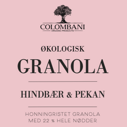 Granola, 1 kg, økologisk (Hindbær & Pekan)