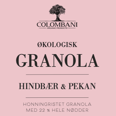 Granola, 1 kg, økologisk (Hindbær & Pekan)