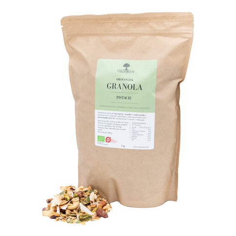 Granola, 1 kg, økologisk (Pistacie)