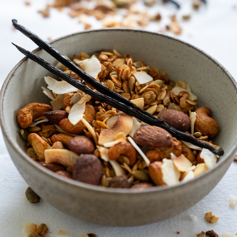 Granola, 1 kg, økologisk (Vanilje)