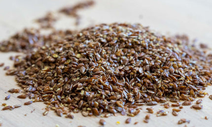 Hørfrø, knuste, 1 kg, økologisk