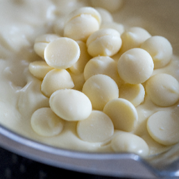 Chokoladeknapper, hvid, 500 gram, økologisk