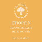 Etiopien, hele kaffebønner, 1 kg, mellemrist, økologisk