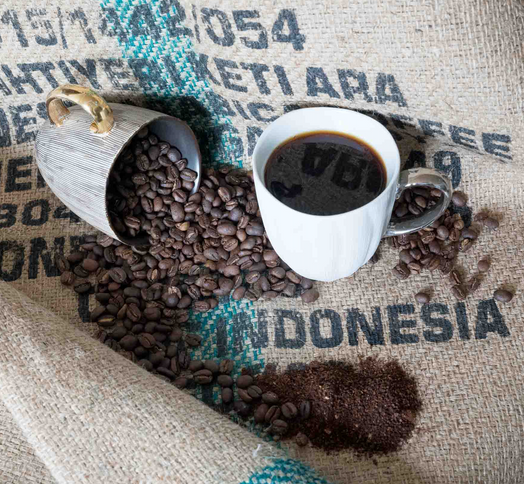 Indonesien, hele kaffebønner, 1 kg, mellemristet, økologisk
