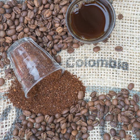 Colombia, hele kaffebønner, 1 kg, lysristet, økologisk