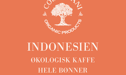 Indonesien, hele kaffebønner, 1 kg, mellemristet, økologisk