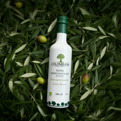 Olivenolie, 500 ml, økologisk, “First day of harvest”, koldpresset ekstra jomfru