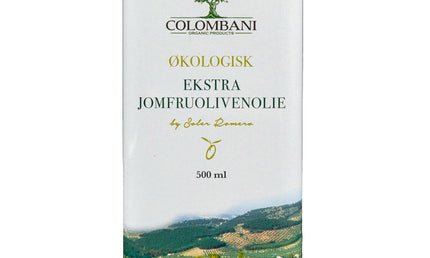 Olivenolie, 500 ml, metaldunk, økologisk, koldpresset ekstra jomfru