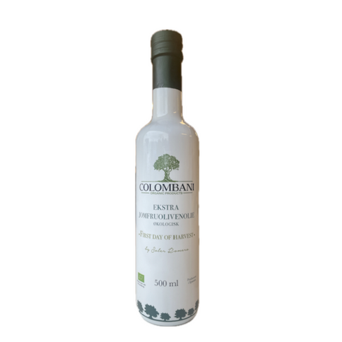 Olivenolie, 500 ml, økologisk, “First day of harvest”, koldpresset ekstra jomfru