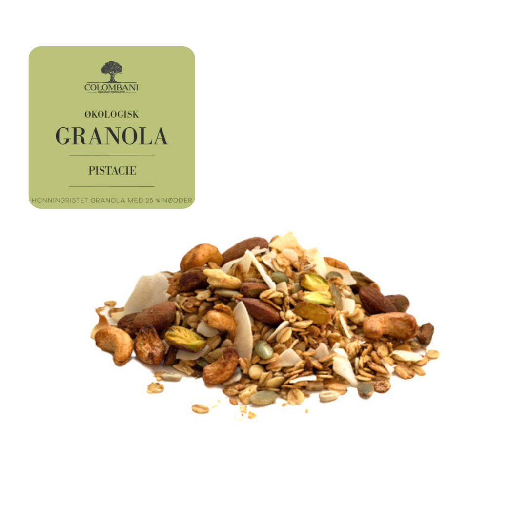 Granola, 1 kg, økologisk (Pistacie)