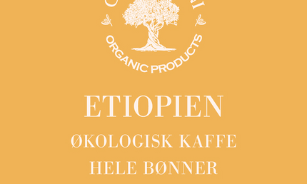 Etiopien, hele kaffebønner, 1 kg, mellemrist, økologisk