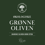 Græske Grønne Oliven, 1000 gram, økologiske