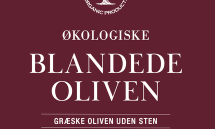 Græske Blandede Oliven, 1000 gram,  økologiske