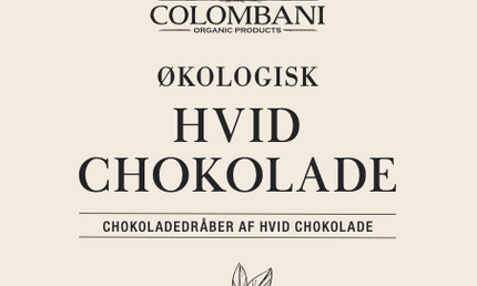 Chokoladeknapper, hvid, 500 gram, økologisk