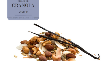 Granola, 1 kg, økologisk (Vanilje)