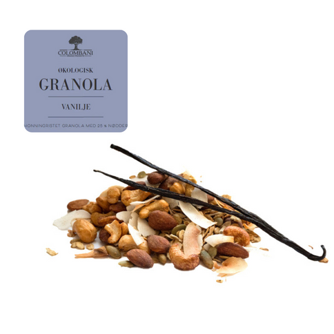 Granola, 1 kg, økologisk (Vanilje)