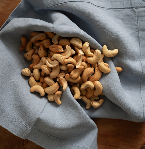 Saltristede cashewnødder, 1 kg, økologiske