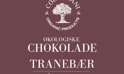 Tranebær med chokolade og rålakrids, 250 gram, økologisk