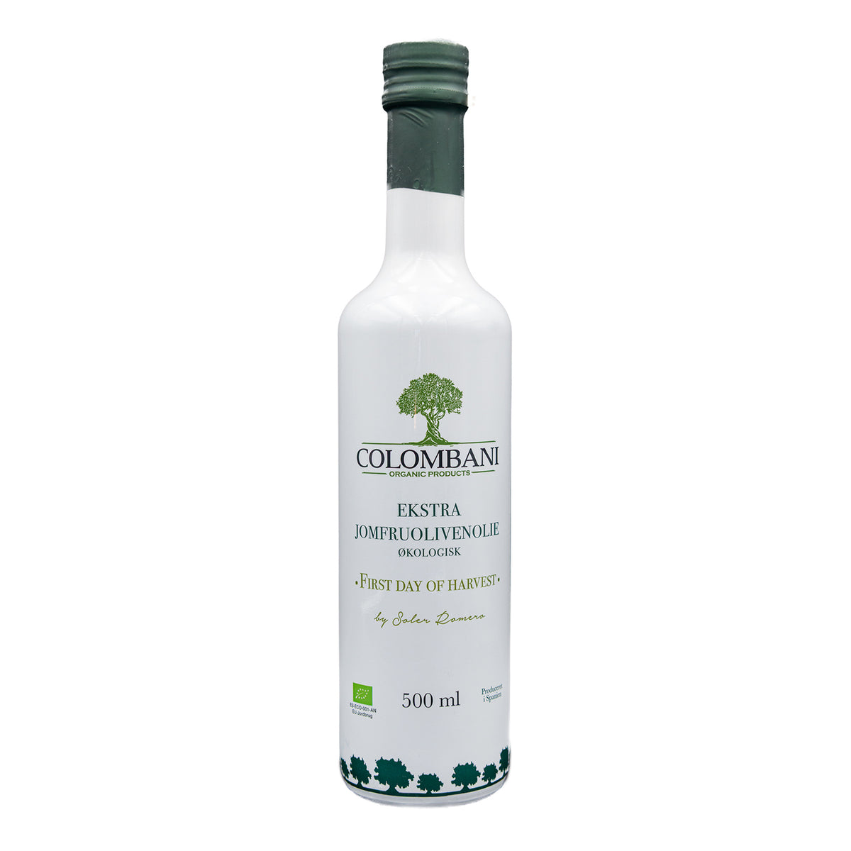 Olivenolie, 500 ml, økologisk, “First day of harvest”, koldpresset ekstra jomfru
