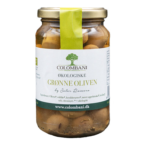 Oliven, 345 gram, grønne, økologiske