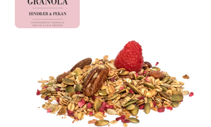 Granola, 1 kg, økologisk (Hindbær & Pekan)