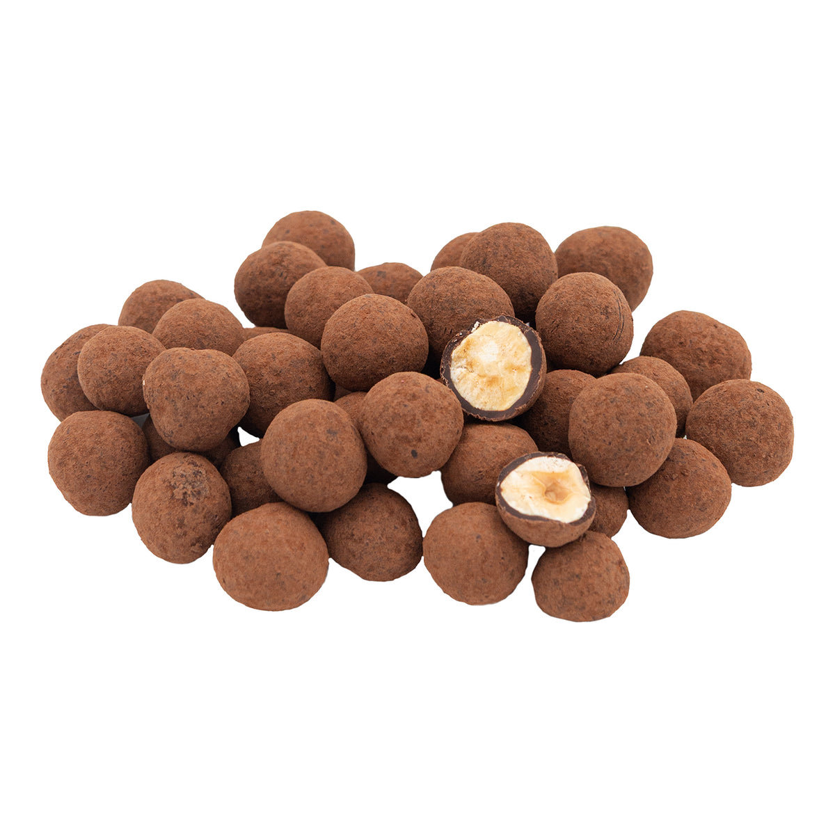 Hasselnødder med chokolade og kakao, 250 gram, økologisk