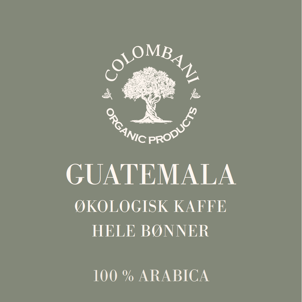 Guatemala, hele kaffebønner, 1 kg, espresso, mørkristet, økologisk