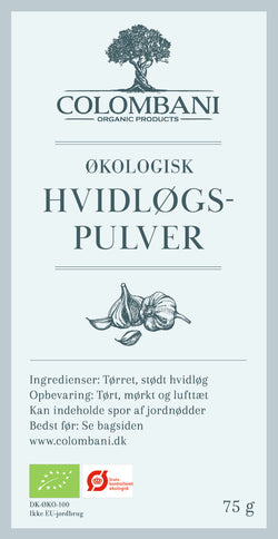Hvidløgspulver, 75 gram, økologisk