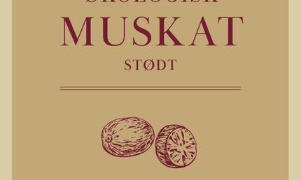 Muskatnød, stødt, 75 gram, økologisk
