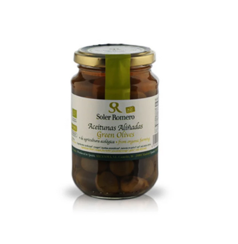 Oliven, 345 gram, grønne, økologiske