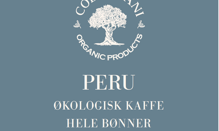 Peru, hele kaffebønner, mellemristet, 1 kg, økologisk