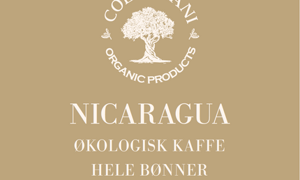 Nicaragua, hele kaffebønner, 1 kg, lysristet, økologisk